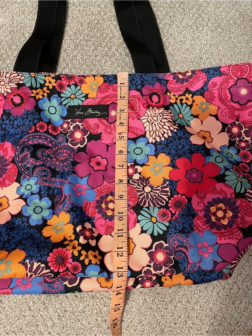 Vera Bradley Retired Floral Fiesta Large Tote